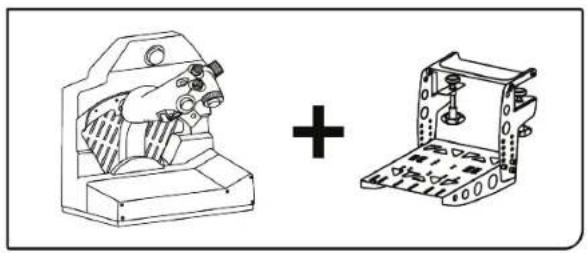 THRUSTMASTER Viper TQS - TM Flying Desk Mount* 杂使用L的取付 - 3