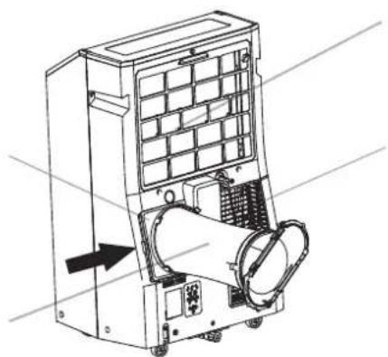 HISENSE APC09QC - Instalación de la Manguera de Descarga y el Adaptador - 3