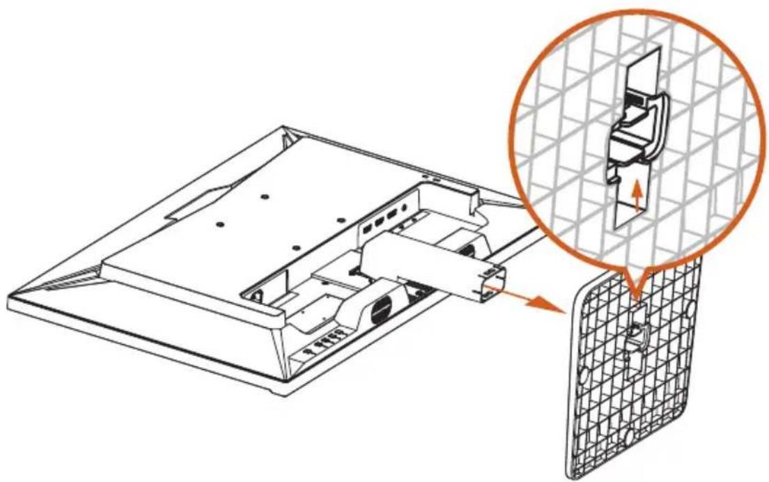 ASROCK PG27QFT1B - Démontage du bras et de la base du support - 1