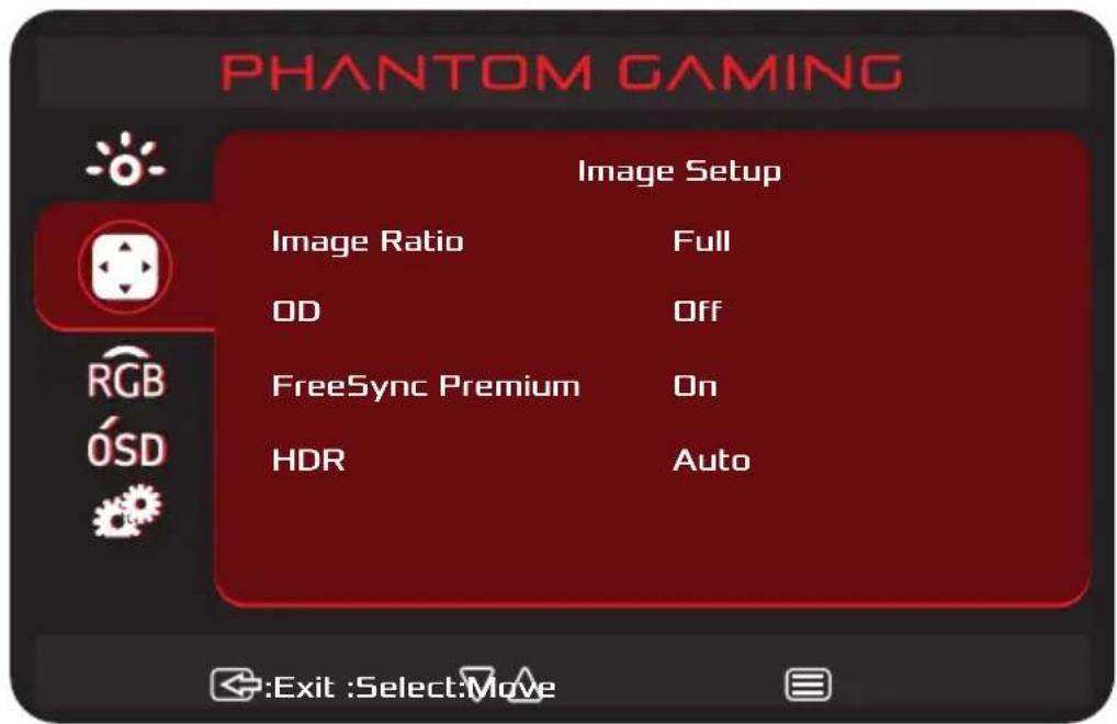 ASROCK PG27QFT1B - Menus OSD - 2