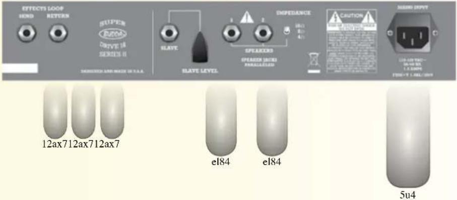 Budda Superdrive 80 Series II 212 Combo - 超级驱动系列后面板及电子管配件 - 1