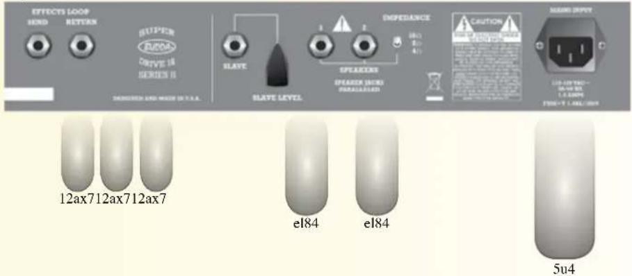 Budda Superdrive 80 Series II 212 Combo - Superdrive シリーズリアパネル、チューブ補足 - 1