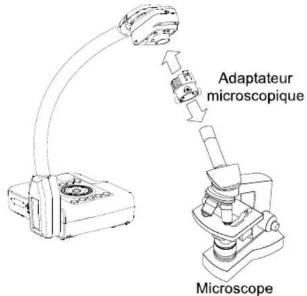 AVer AVerVision CP135 - Connexion à un microscope - 1