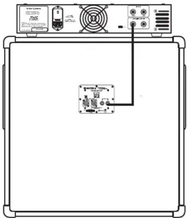 Hartke HyDrive HX115 - HX410 und HX115 an den Verstärker anschließen - 1