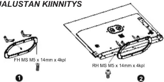 HAIER H65C900UX - JALUSTA JA SEINÄKIINNITYS - 1