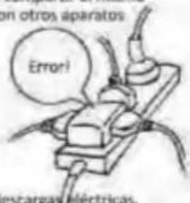 on otros aparatos Error! escargas eléctricas.