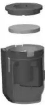 EZICLEAN Cyclosteam P310 - Ersetzen Sie den Staubbehälterfilter / Sostituire il filtrlo del contentatore della polvere - 2