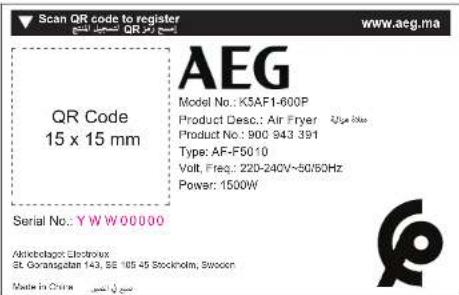 AEG K5AF1600P - SERVICE ET ASSISTANCE À LA CLIENTÈLE - 1