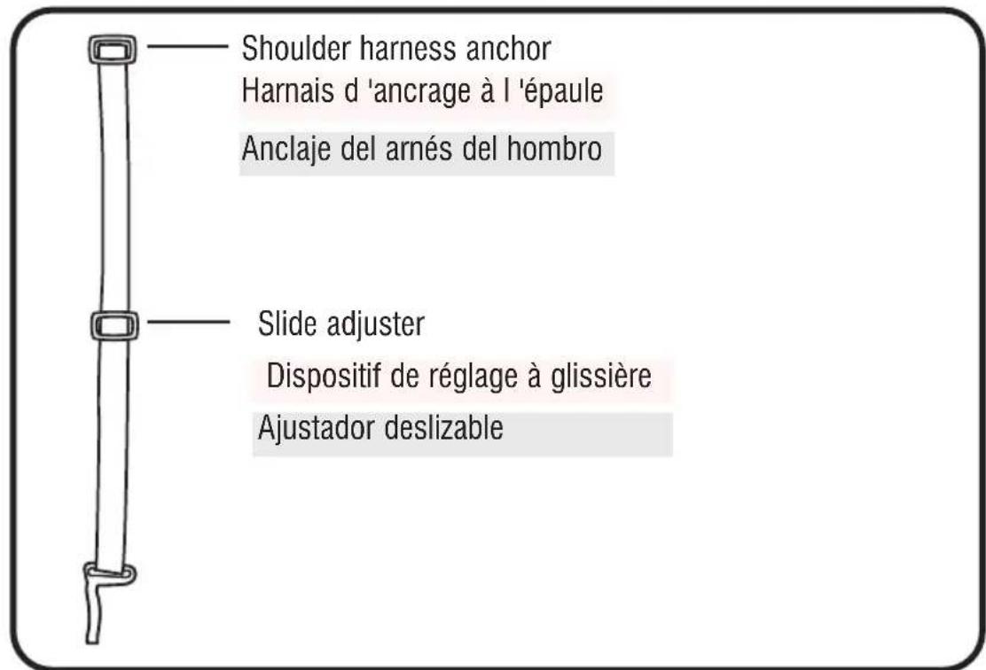 GRACO Ready2Jet - Adjusting Shoulder Harness position • Réglage de la position du hnais d'épaules • Ajustar la posición del arnes para los+hombros - 1