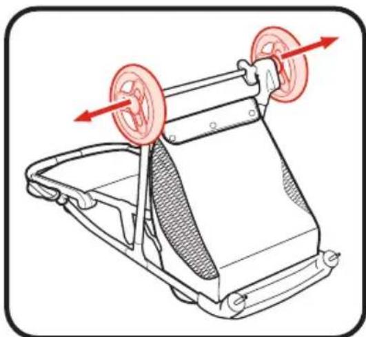 GRACO Ready2Jet - 3-B Rear Wheels • Roublettes arrières • Las ruedas traseras - 3