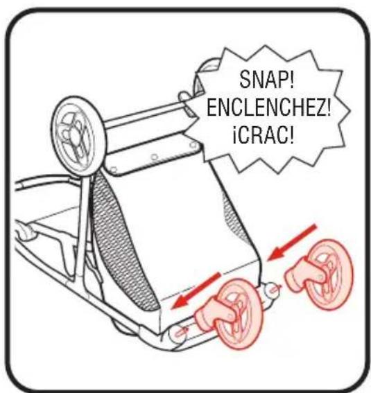 GRACO Ready2Jet - 3-C Front Wheels • Roublettes avant • Las ruedas delanteras - 2
