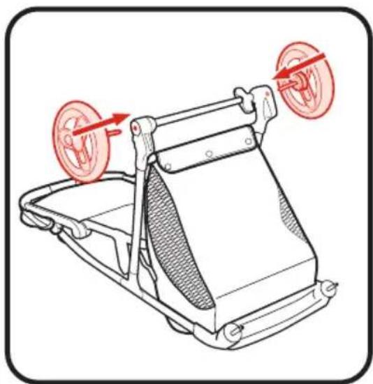 GRACO Ready2Jet - 3-B Rear Wheels • Roublettes arrières • Las ruedas traseras - 2