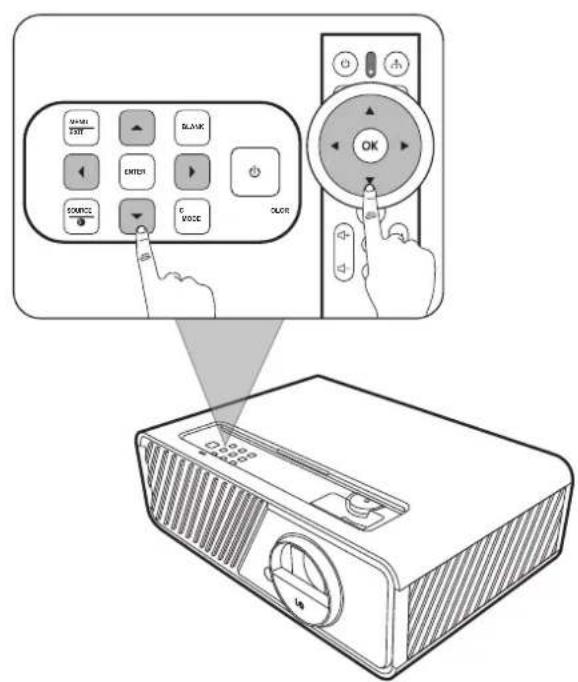 VIEWSONIC GK6 - 调整投影机的高度和投影角度 - 4