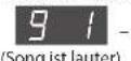 ROLAND RP401R - Lautstärkeverhältnis zwischen Song-/Rhythmusbegleitung und Tastaturspiel (Song Balance) - 2