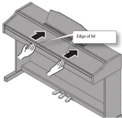 ROLAND RP401R - Opening the Lid - 1