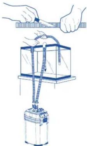 Fluval 307 - Preparación de las conexiones de salute - 2