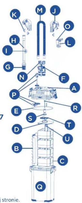 Fluval 307 - Częsci zamienne mogą być zamawiane u autoryzowanego spreżawcy produktów Fluval lub w dziale obstugi klienta naszej firmy. - 6