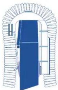 Fluval 307 - Umiescić dwa zespóty złęcza obręczy nad tylną górną krawędzia akwa-rium. - 1