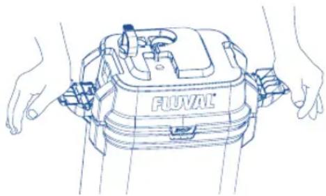 Fluval 307 - Drene o filtro - 1