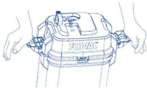 Fluval 307 - Drain the filter - 1