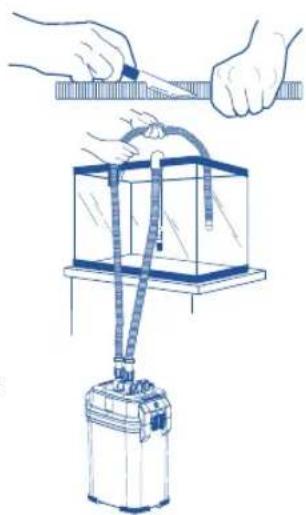 Fluval 307 - Breng de uitgangsverbindingen tot stand - 1