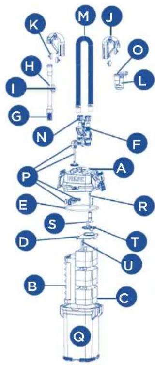 Fluval 307 - Les pieces de rechange peuvent être commandées d'un détaillant Fluval ou en contactant le Service à la clientèle. - 2