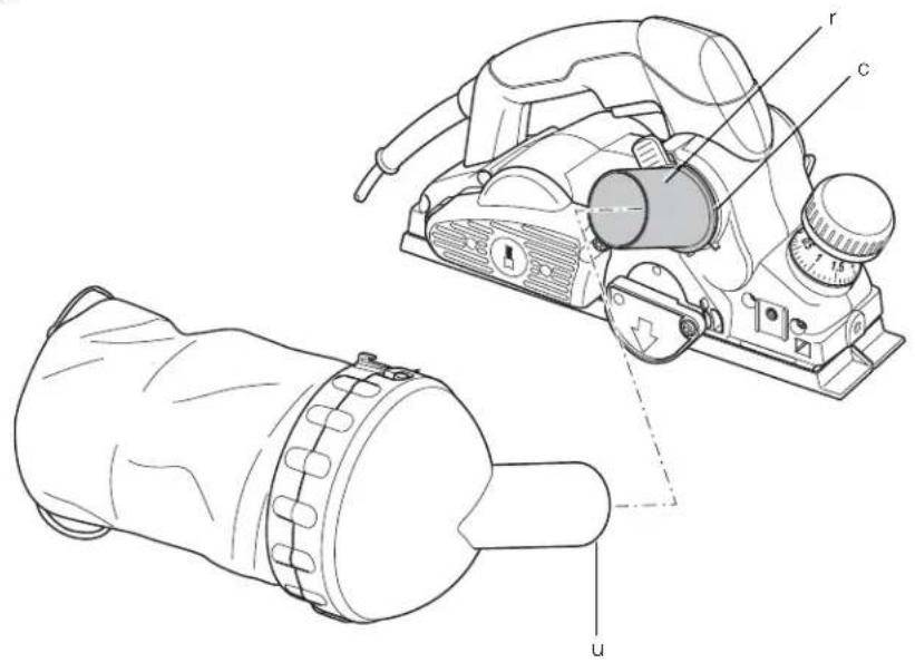 Technical diagram of a mechanical device with labeled parts including roller, pulley, and housing