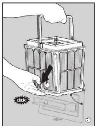 MAYTRONICS Dolphin S300 - Nettoyage après utilisation : retrait et nettoyage du panier à double filtre - 5