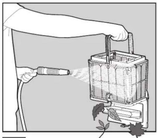 MAYTRONICS Dolphin S300 - Nettoyage après utilisation : retrait et nettoyage du panier à double filtre - 6