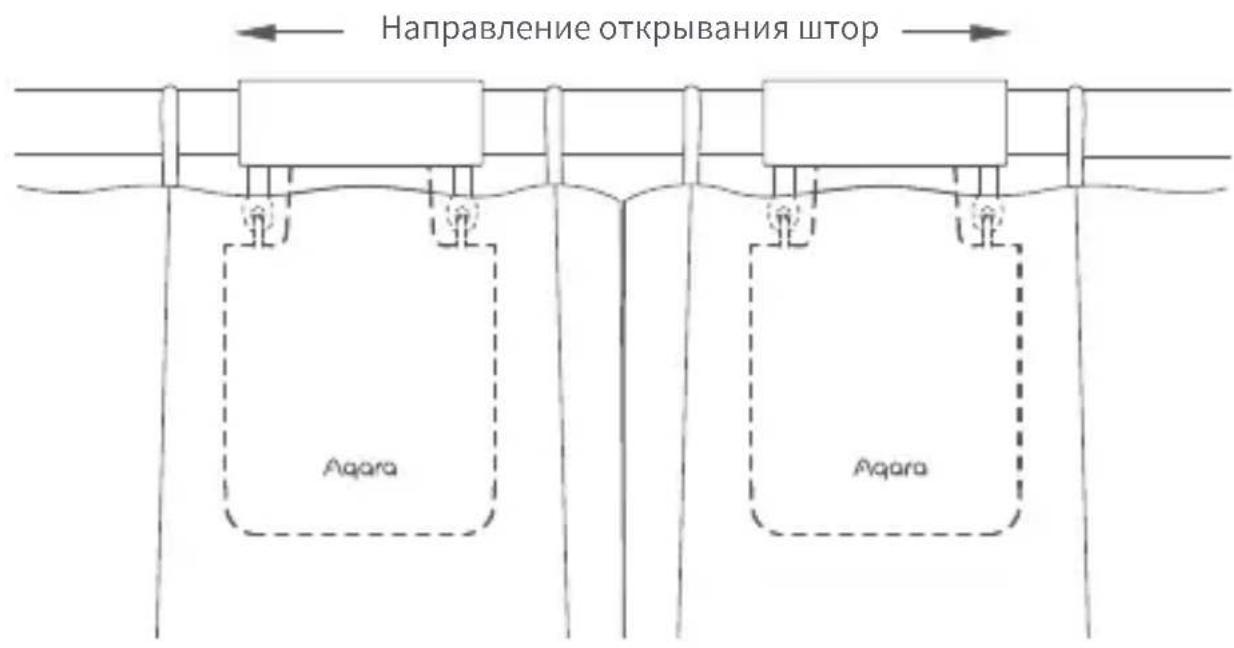 Aqara Curtain Driver E1 - Двусторонние шторы (требуются два Умных привода для штор) - 1