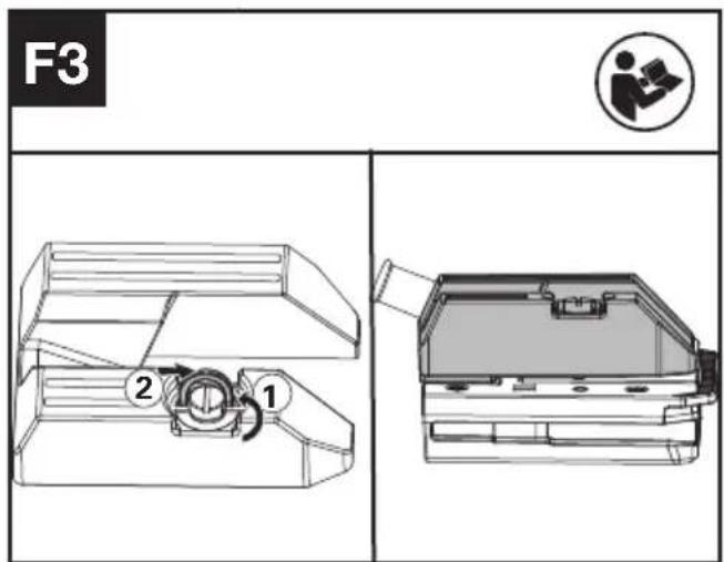 KRESS KAC900 - Verbinden Sie den Tragegurt mit Ihrem Gerät(siehe Abb F1, F2) - 5