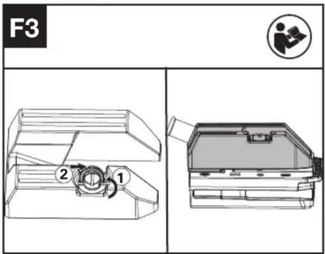 KRESS KAC900 - Brancher le harnais à votre machine (Voir Fig F1, F2) - 3