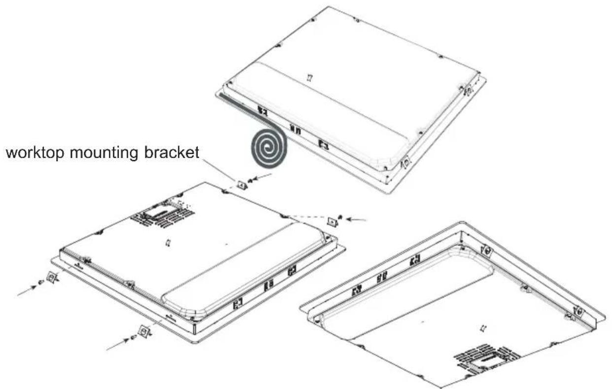 Porter & Charles CI60V - Fitting the hob into a work surface - 2