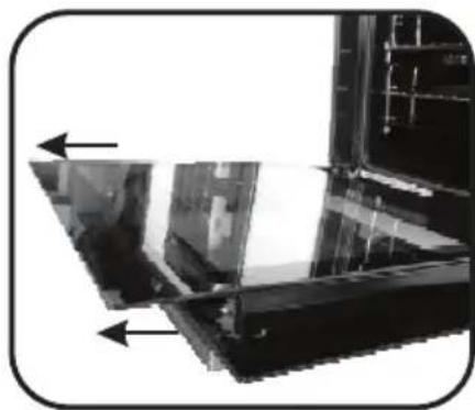 ZEROWATT ZFFS140XE - REMOVAL AND CLEANINGOFTHEGLASSDOOR - 2