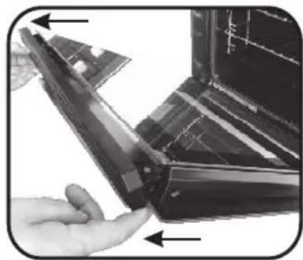 ZEROWATT ZFFS140XE - REMOVAL AND CLEANINGOFTHEGLASSDOOR - 7