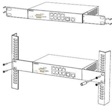 Lorex AX8 - Installation du support sur chassis : - 1