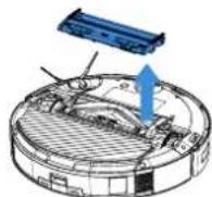 ECOVACS Deebot N20 Plus - Underhäll dammbehällaren Underhällborsten och sidborsten - 3