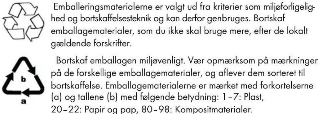 SILVERCREST SRB 4 A1 - Bortskaffelse af emballage - 1