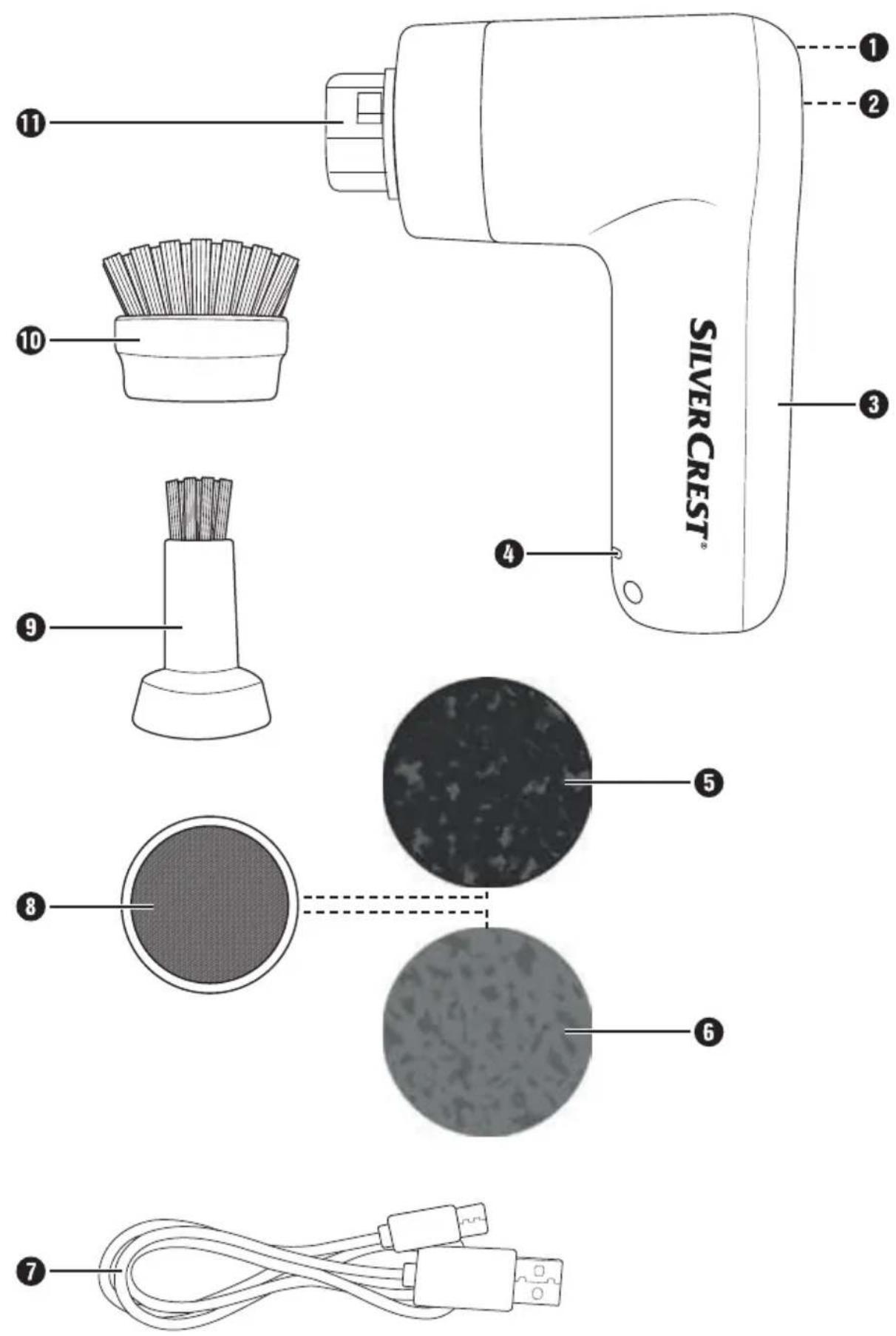 SILVERCREST SRB 4 A1 - CEPILLO ELÉCTRICO DE LIMPIEZA - 1