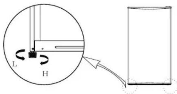 COMFEE RCD93WH2 - PIEDS RÉGLABLES - 1