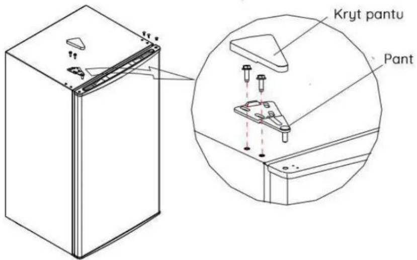 COMFEE RCD93WH2 - Pravoleva změna dverí - 4