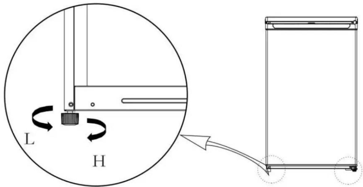 COMFEE RCD93WH2 - Nastavitelné nohy - 1