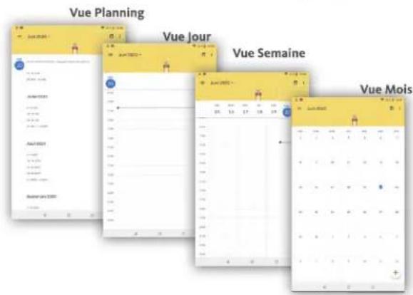 Vue Planning Vue Jour Vue Semaine Vue Mois