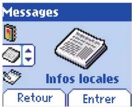 SAGEM myX5d - Infos locales - 1