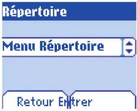 SAGEM myX5d - Utilisation du répertoire - 1