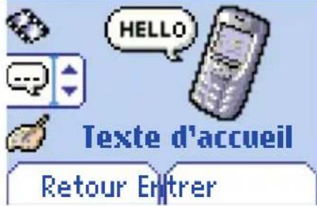 SAGEM myX5d - Texte d'accueil - 1