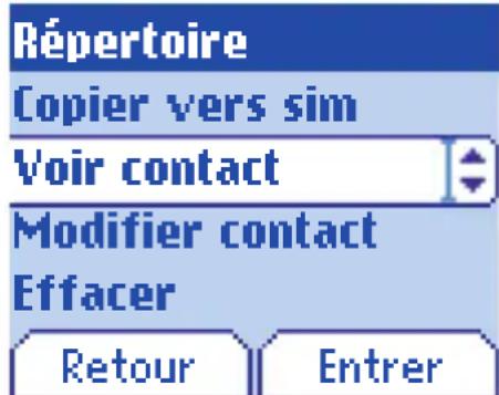 SAGEM myX5d - Répertoire - 2