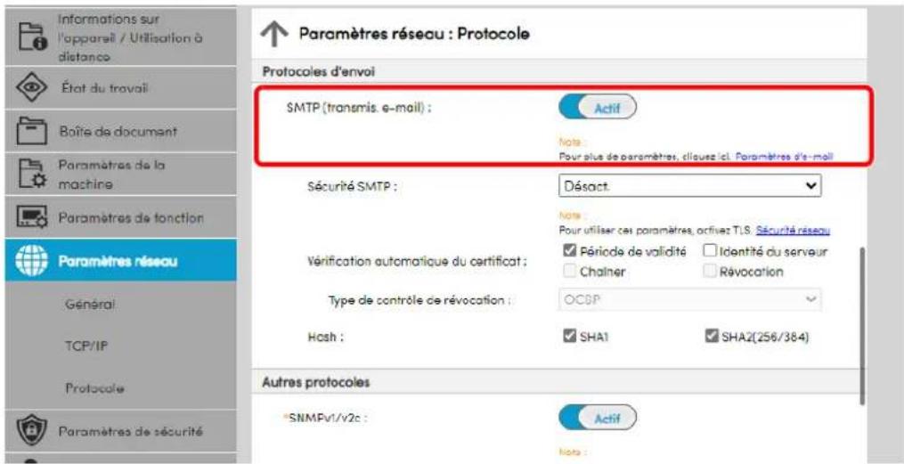 OLIVETTI PGL2750 - Configurer les paramètres. - 1