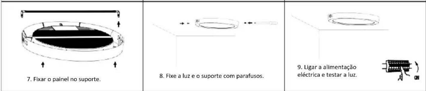 V-TAC VT60024 - ESQUEMA DE INSTALLação DO PAINEL DE SUPERFÍCIE - 3