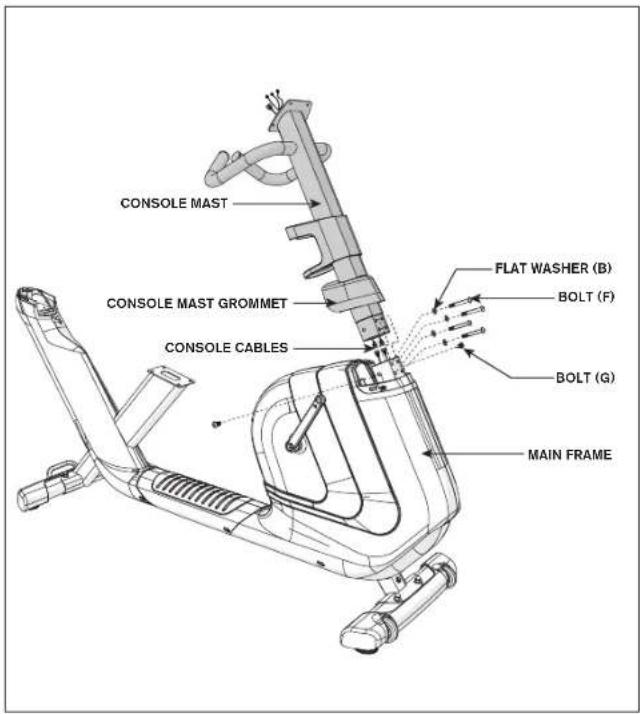 Horizon R8.0 - RECUMBENT BIKE AUFBAUSCHRITT 3 - 1
